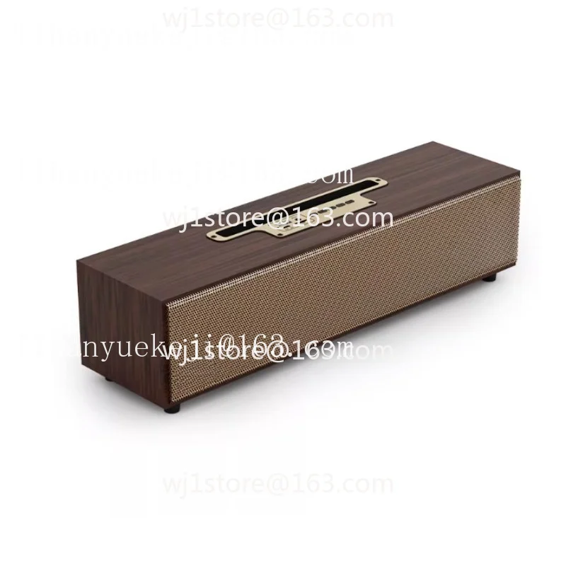 Universal retro wood wireless bluetooth speaker dual speaker subwoofer can be inserted into the card stereo