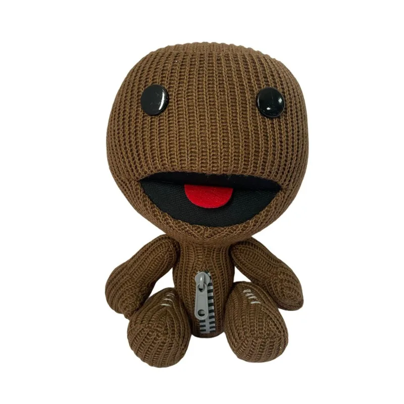 Peluche de 25 cm del juego Little Big Planet, adorable muñeco de Sackboy, juguete de peluche para niños, fans, cosplay, regalos de cumpleaños, vacaciones, Navidad, decoración de habitación