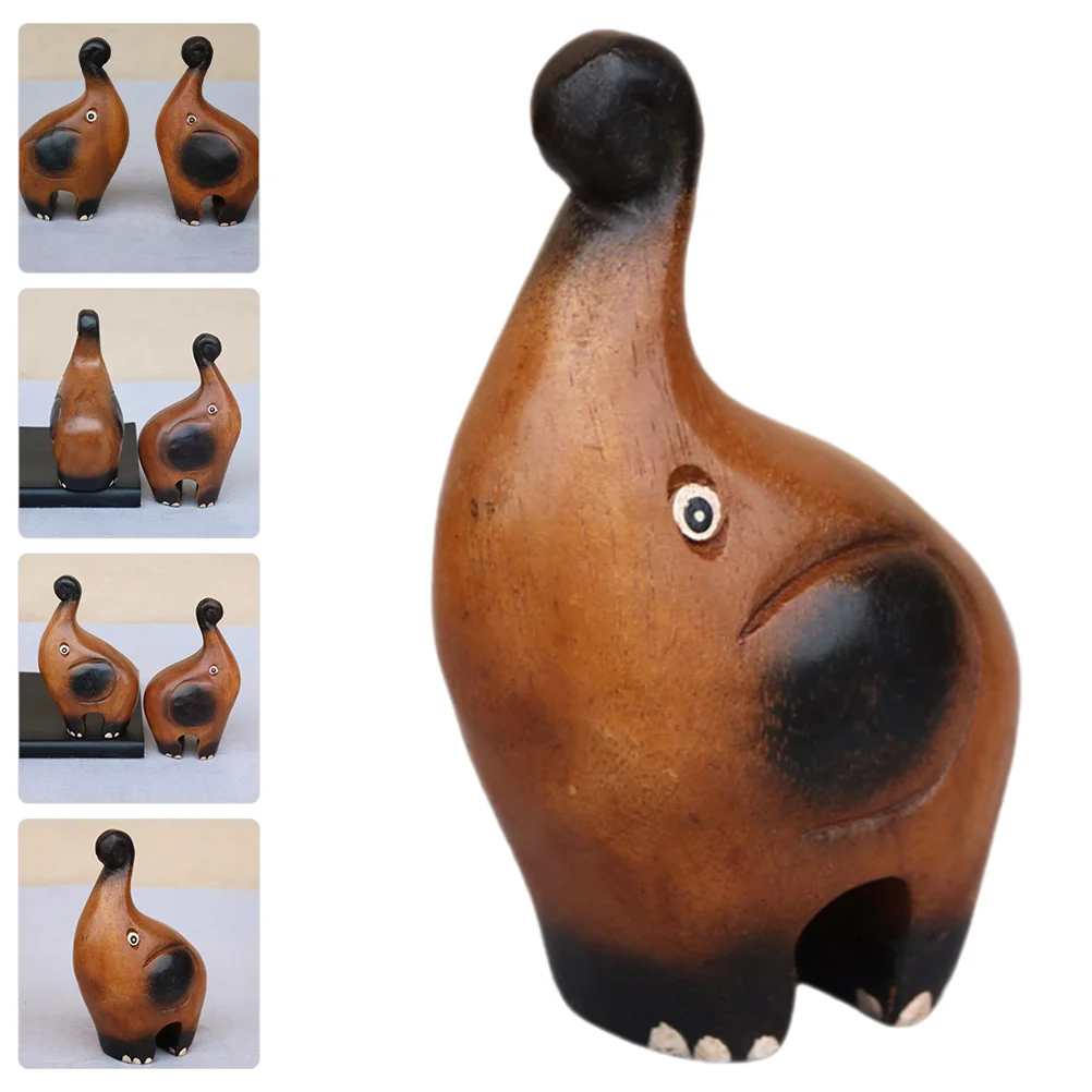 

1pcs Elephant Mini Cute Animal Sculpture Home Decor Desktop Adorable Elephant Ornament Gift Wedding Festival