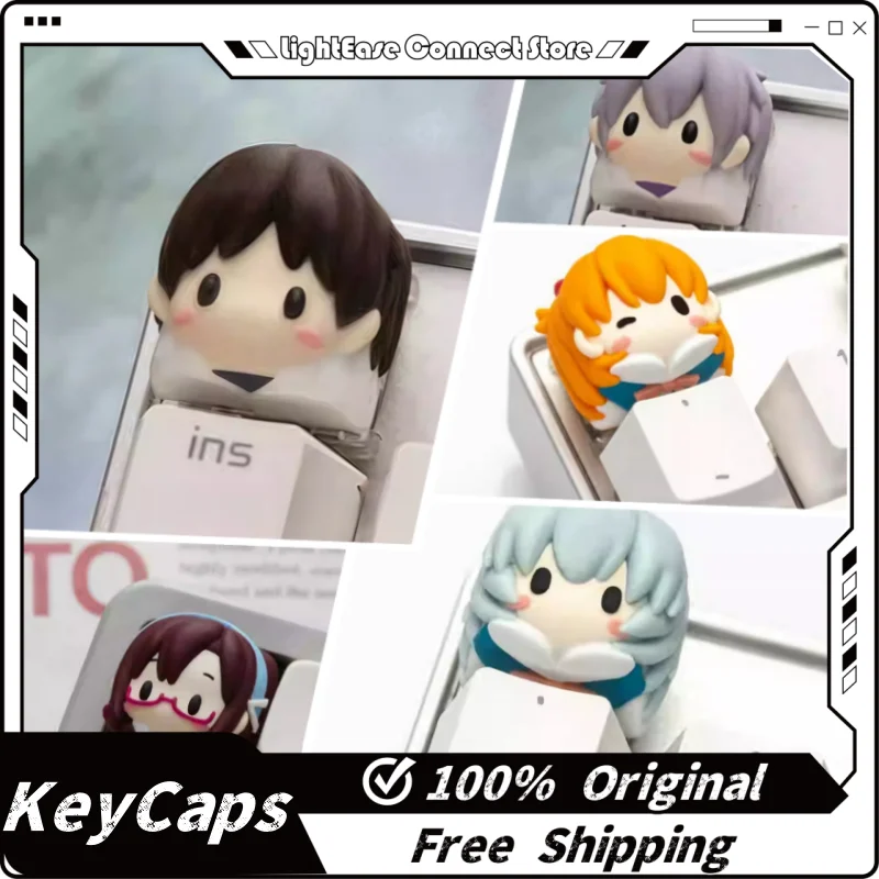 New Eva Themed Keycap 1 Pcs Resin Keycaps Mechanical Keyboard Customization Anime Games Cute Cartoon Collect Gifts Cool Keycaps