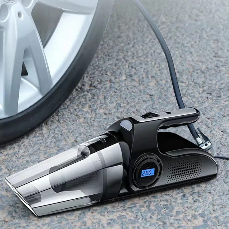 

Wireless four-in-one car vacuum cleaner, air pump, car charging power
