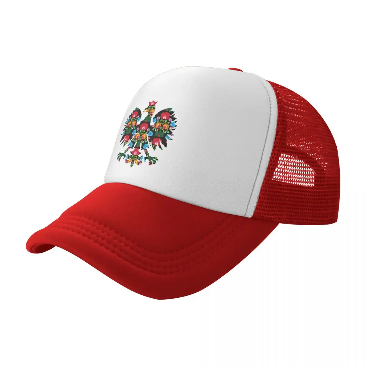 2022 POLISH EAGLE Poland FOLK ART Emblem Summer Sun Baseball Cap Breathable Adjustable Male Outdoor Hat