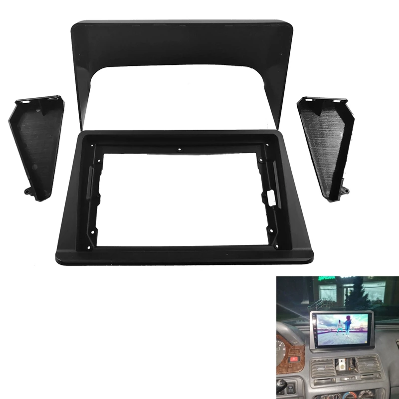 3X Car Radio Fascia For Mitsubishi Pajero Montero V31 Cheetah Kingbox Stereo Frame Plate Adapter Navigation Panel Frame