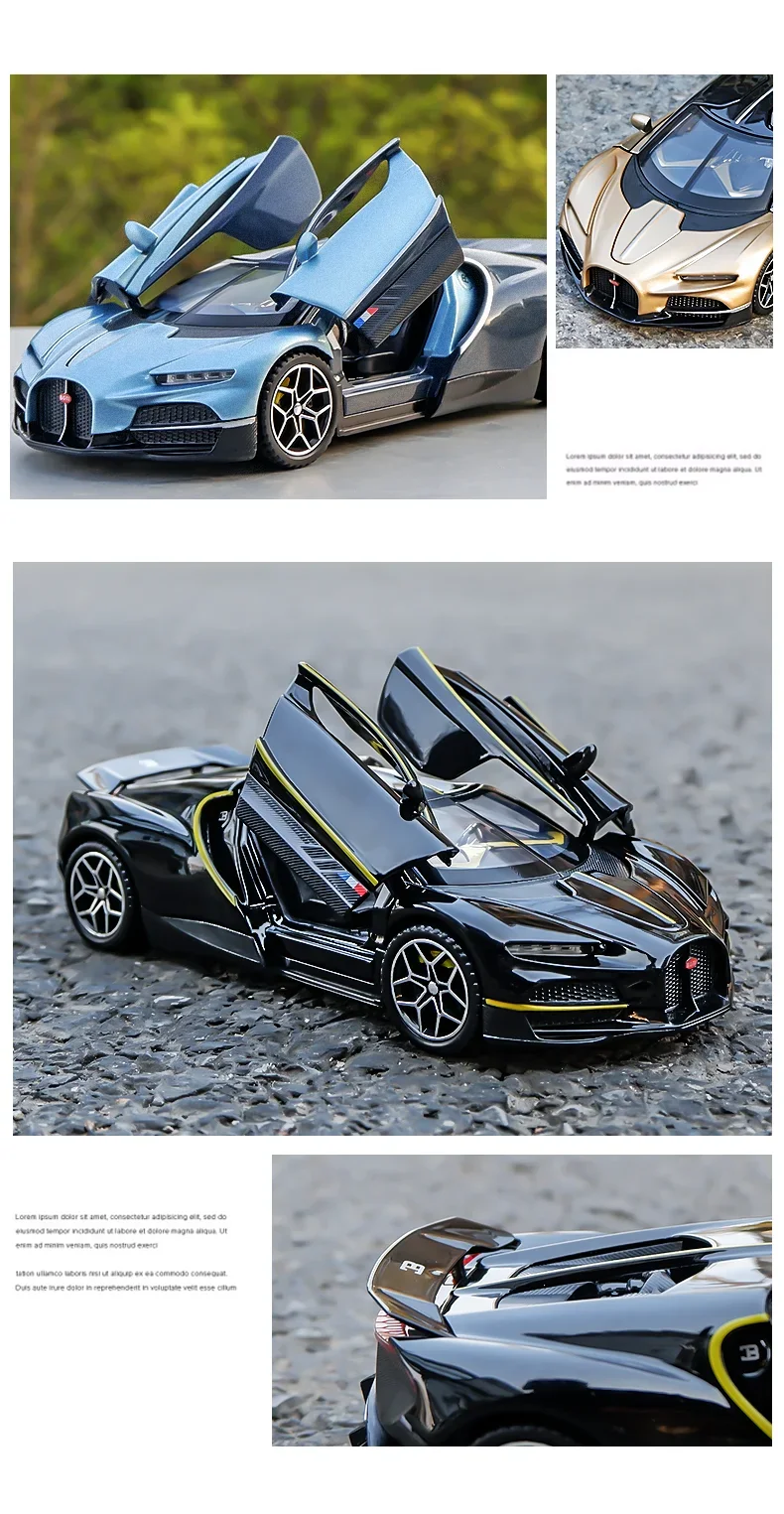 1:32 Tourbillon Supercar Simulatie Diecast Metaallegering Model Auto Geluid Licht Trek Collectie Kindergeschenken