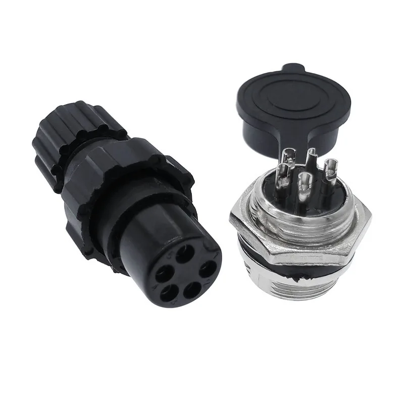 1Pcs GX16 Connector M16 Waterproof Back Nut Docking Male&Female Plug And Socket 2pin3pin4pin5pin6pin7pin8pin9pin