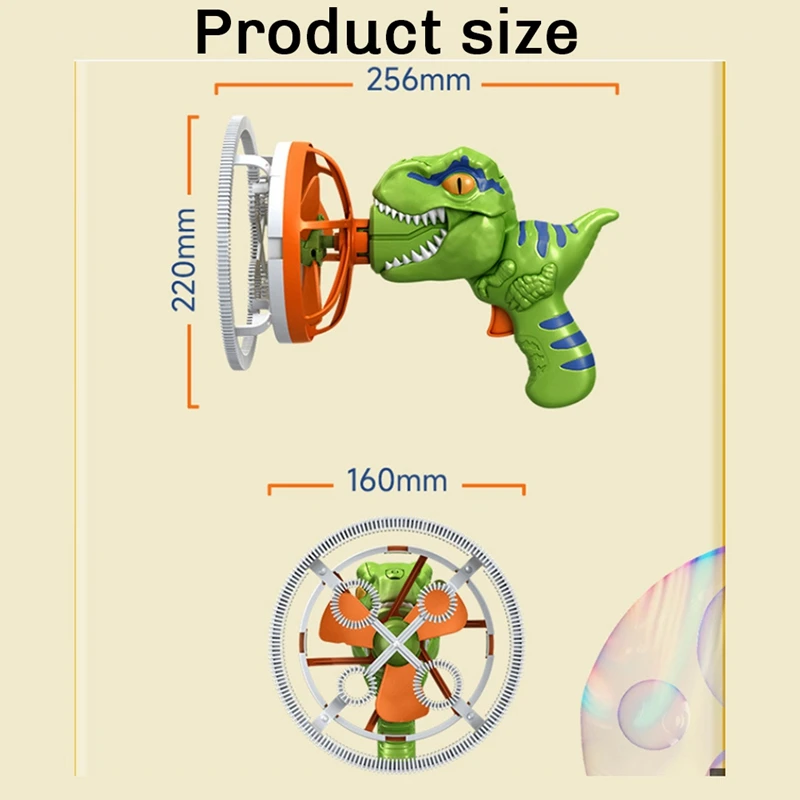 Moteur électrique de machine à bulles de dinosaure de ventilateur, jouets de piscine de dinosaure, déterminer les bles dans la bulle