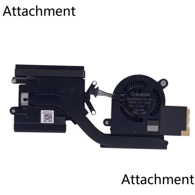 New Original For DELL Latitude 7390 E7390 Laptop CPU Cooling Heatsink FAN 034T0C 34T0C EG500 40S1-CC30-S9A