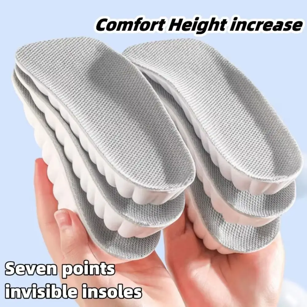 2 Pairs Cloud-sensing Height Increase Insoles Ultra Comfortable Invisible Design Heel Lift Pads 1.5/2.5/3.5CM Height Half Size
