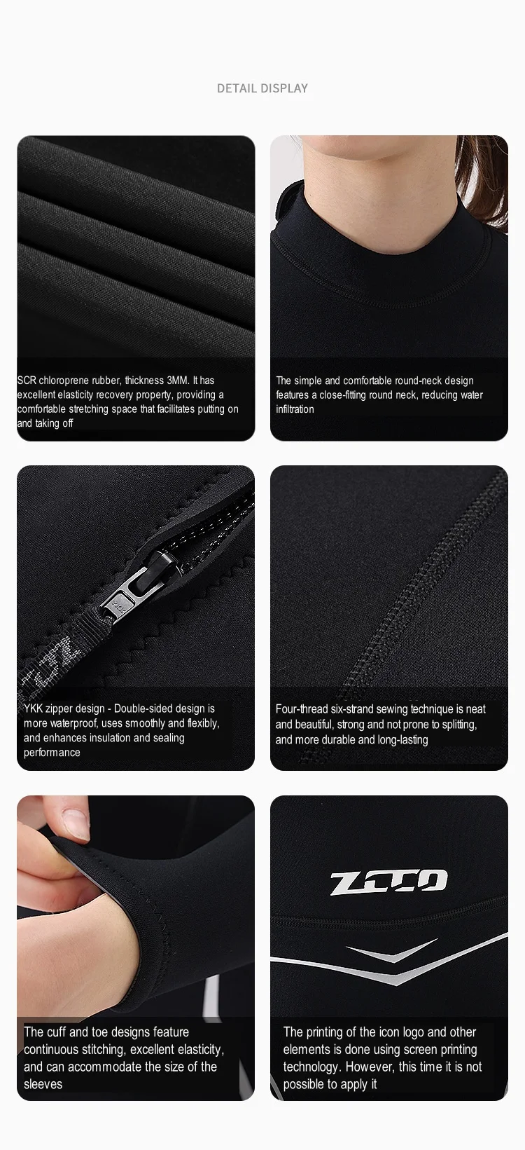 

3MM Neoprene Water Sports Keep Warm Snorkeling Drifting WetSuit Scuba UnderWater Hunting Spearfishing Kayaking Swim Diving Suit