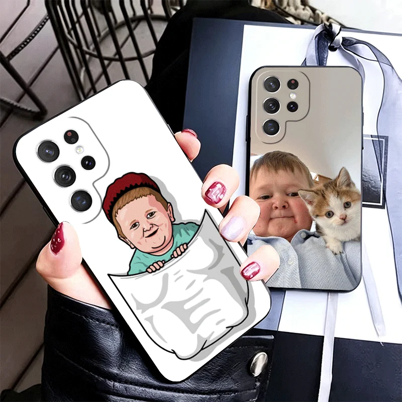 Funny Babaite Hasbulla Silicone Phone Case for Samsung Galaxy S24 S26 Ultra S25 Edge S23 Plus S22 + S21 S20 FE 5G Black Soft Cov