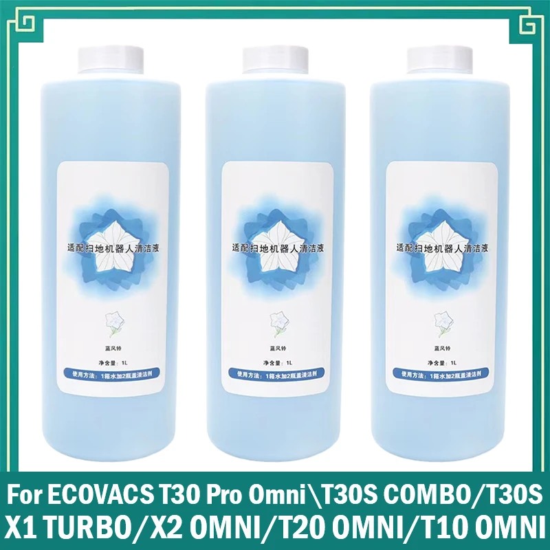 

ECOVACS Deebot Floor Cleaning Solution Cleaning Liquid 1L Accessories N9＋T10 OMNI/T10 TURBO/X1 OMNI/X1 TURBO/T20/T30 Pro OMNI