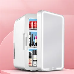 Mini Fridge  8L/12L Beauty Refrigerator for Makeup Skin Care Freezer Portable Car and Home Hot Cold Freezer High Quality 12/220V