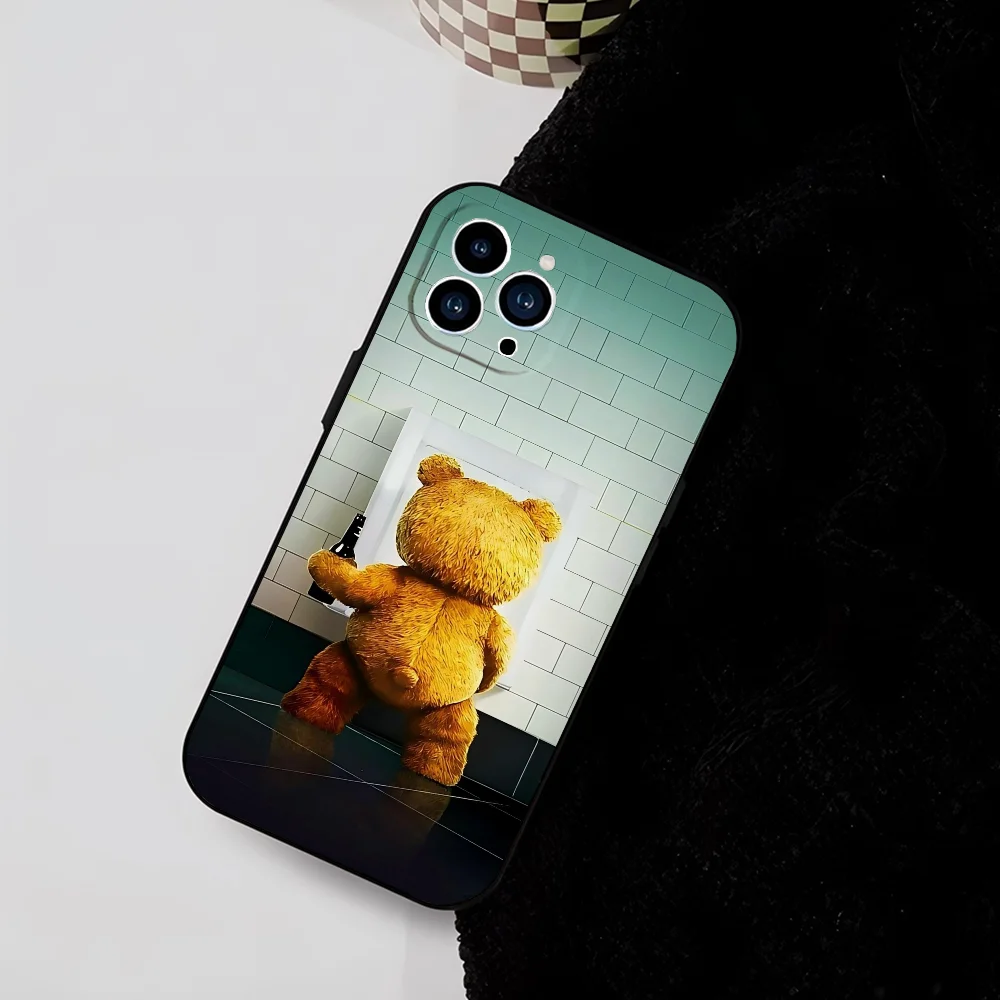 Ted Bear Phone Case Silicone Soft For IPhone 16 15 14 13 12 11 Plus Pro Max Plus