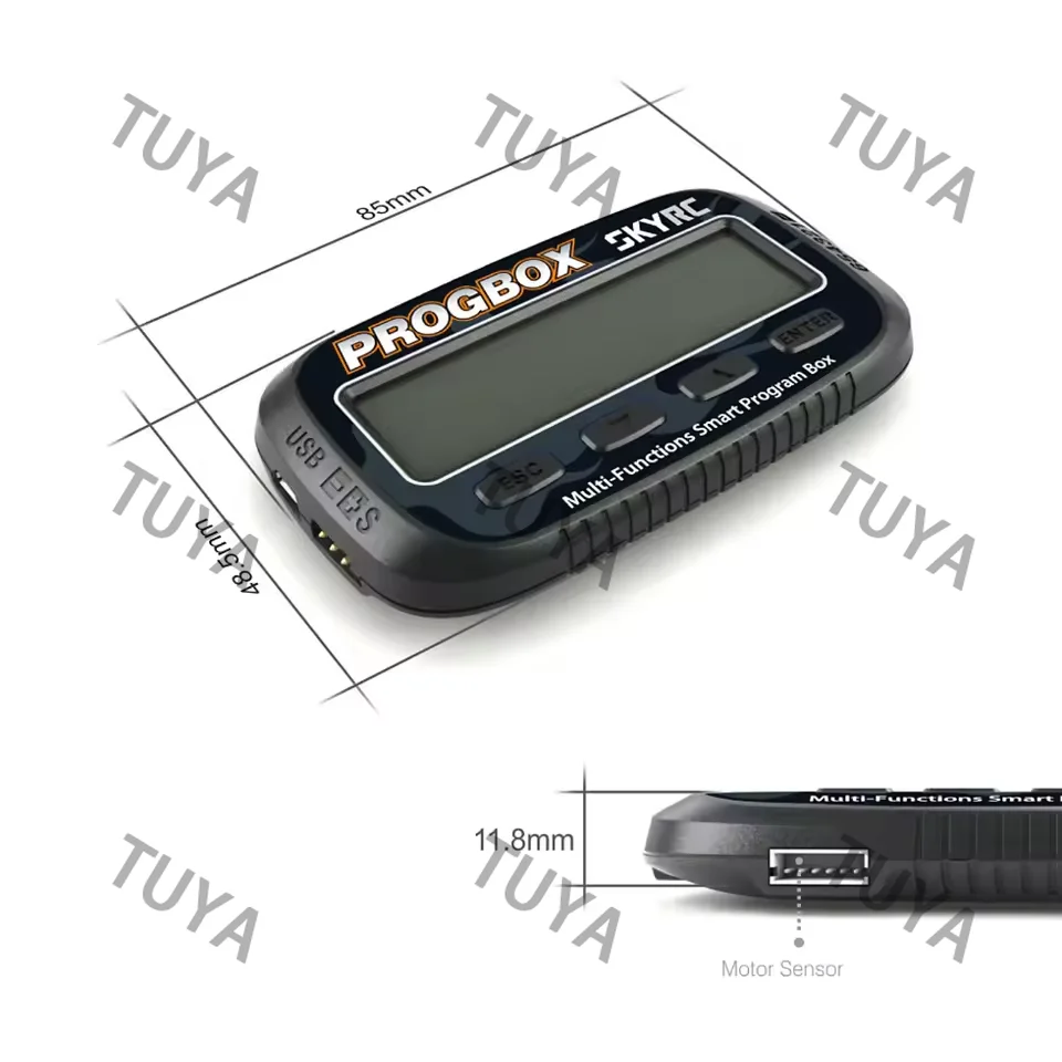 

Многофункциональный смарт-бокс PROGBOX для программирования RC-моделей, настройки ESC, тестирования сервоприводов и двигателей (KV/RPM), мониторинга батарей SK-300079-01