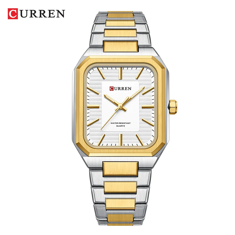 Men's Vintage Rectangle Dial Quartz Watch