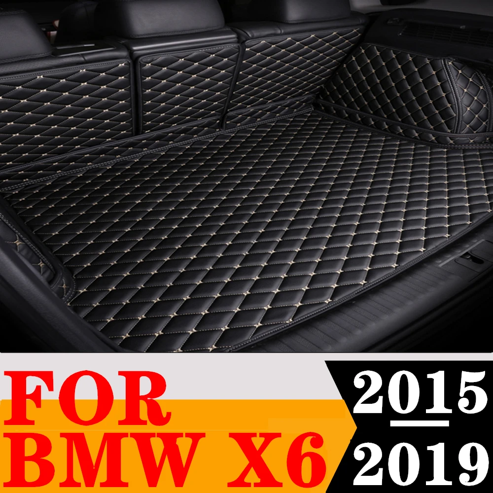 

Custom Fit Car Trunk Mat For BMW X6 F16 2019 2018 2017 2016 2015 Rear Cargo Liner Tail Boot luggage Pad Vehicles Carpet Parts