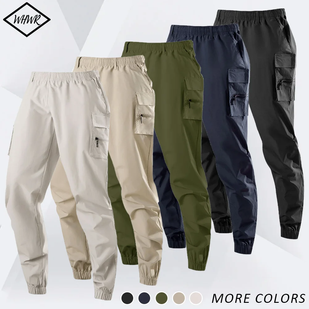 Spring Autumn Men Cargo Pants Multi-Pocket Casual Joggers Pants Outdoor Sports Running Cycling Work Pants Harajuku Streetwear