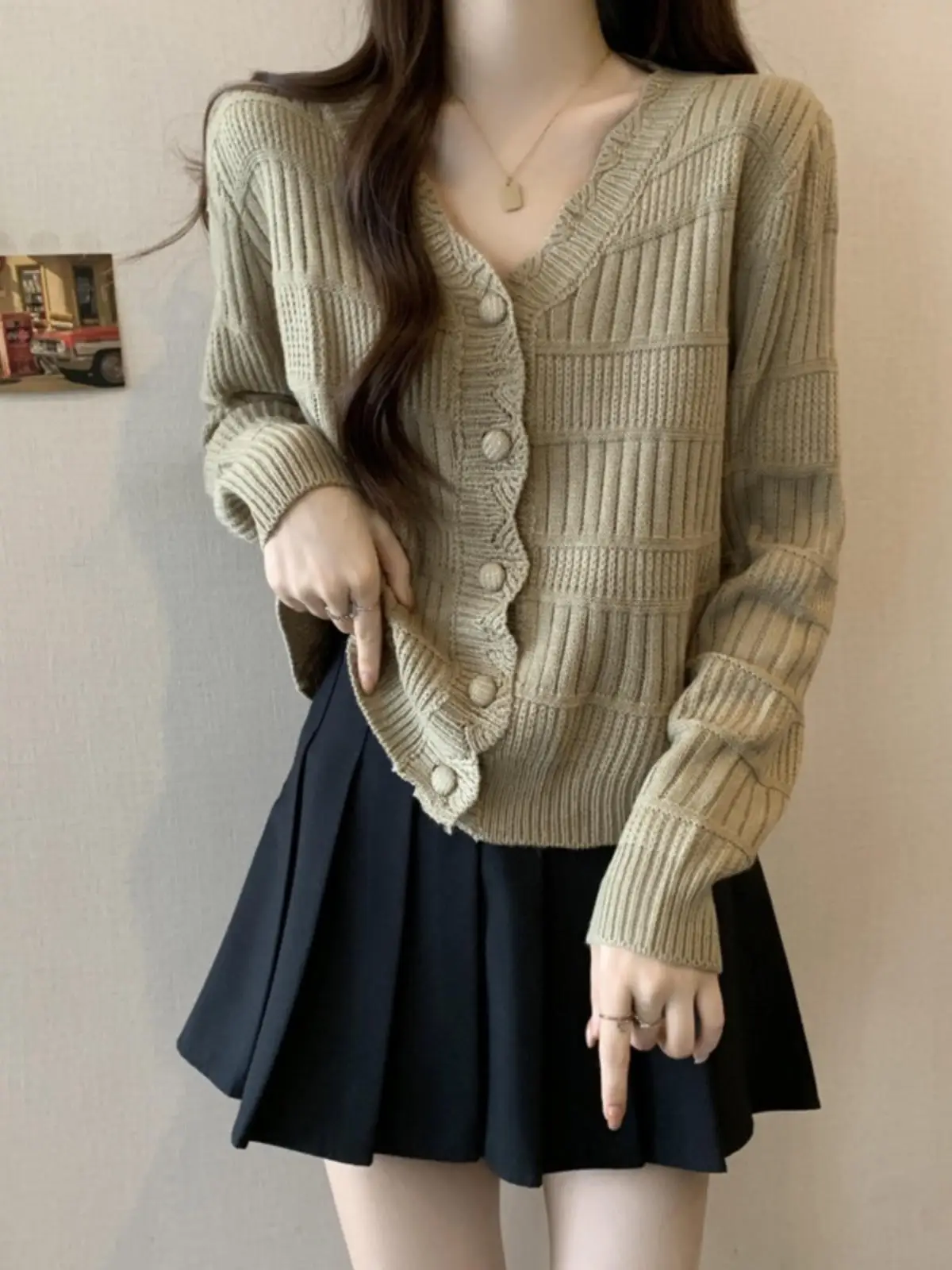 Tweed Jacket Woman Plus Size Womens Winter Heavy Turtleneck Vintage Elegant Decorated Embroidery Botton Panelled Cinching Lady