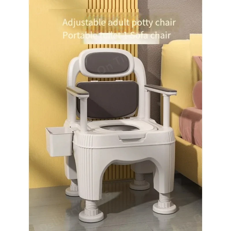 Adult mobile toilet elderly toilet chair pregnant women indoor toilet plastic deodorant potty urinal stool