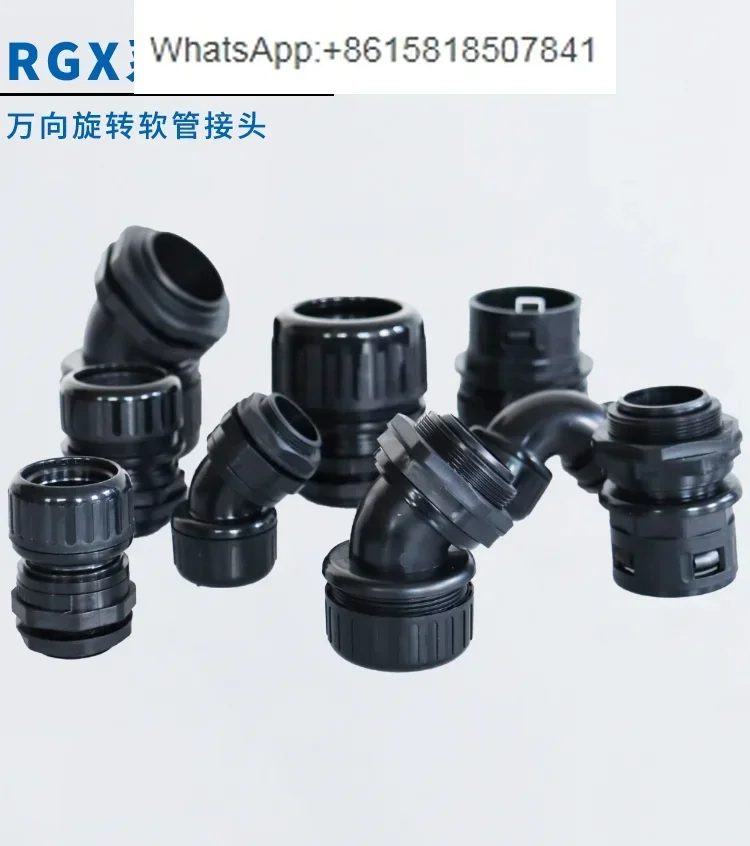 Robot Bellows Rotary Joints Straight and Angled Plastic Hose Universal 45 ° 90 °