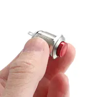 Anillo de arranque Interruptor de botón de metal momentáneo impermeable 12 mm