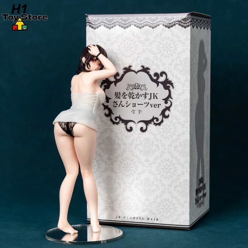 

Anime JK Girl Hair Drying Pose Towel Wrapped Figure Collectible Model Statue Desktop Decoration For Anime Fans Otaku Collection