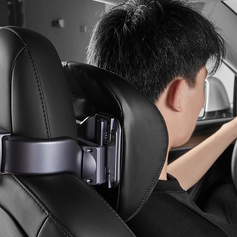 3W car headrest neck pillow suitable for Tesla Model Y model 3 dedicated car headrest leather seat pillow