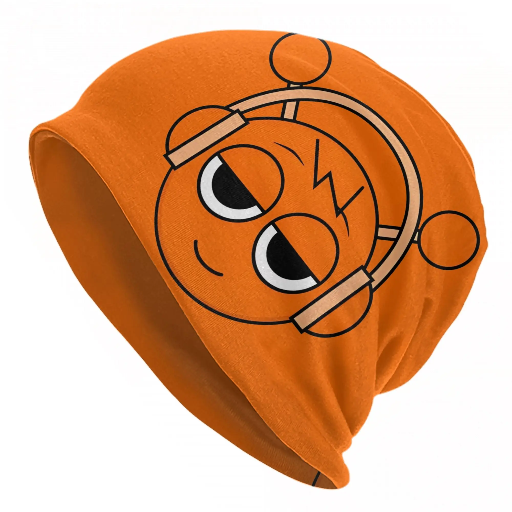 S-Sprunkis Happy Oren Head Bonnet Hat Hip Hop Ski Game Skullies Beanies Hats Men's Women's Warm Thermal Elastic Caps