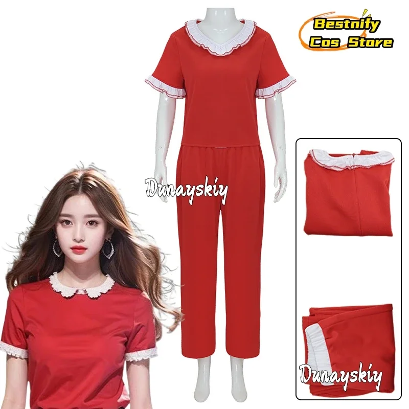 

Красный комбинезон для косплея на Хэллоуин, карнавальный костюм, рабочая одежда, широкие комбинезоны для наряда унисекс, нарядный костюм зентай на Хэллоуин, S-2XL