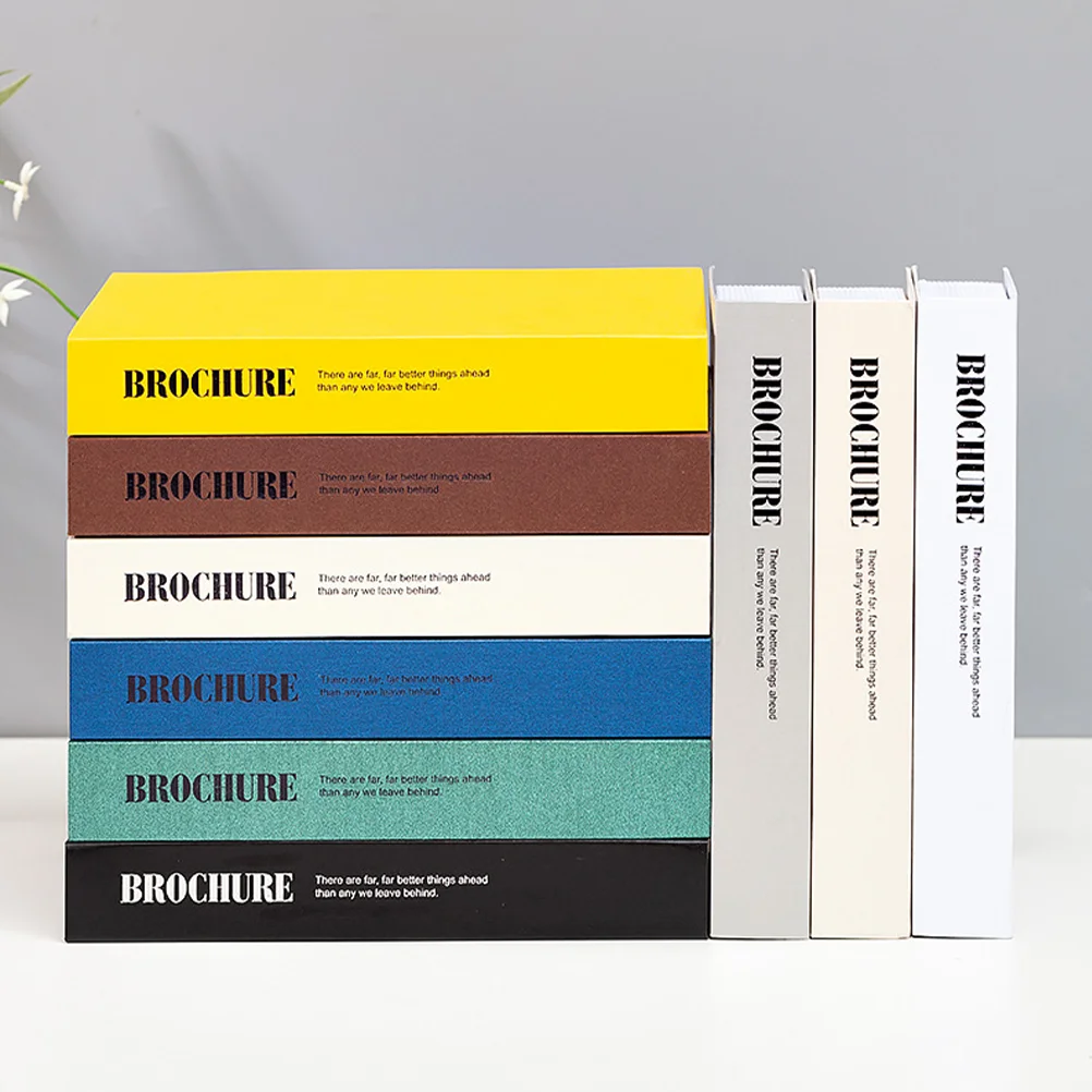 3 Pcs Imitation Book Decor Books for Coffee Table Bookshelf Decoration Faux Decorations Decorative Retro