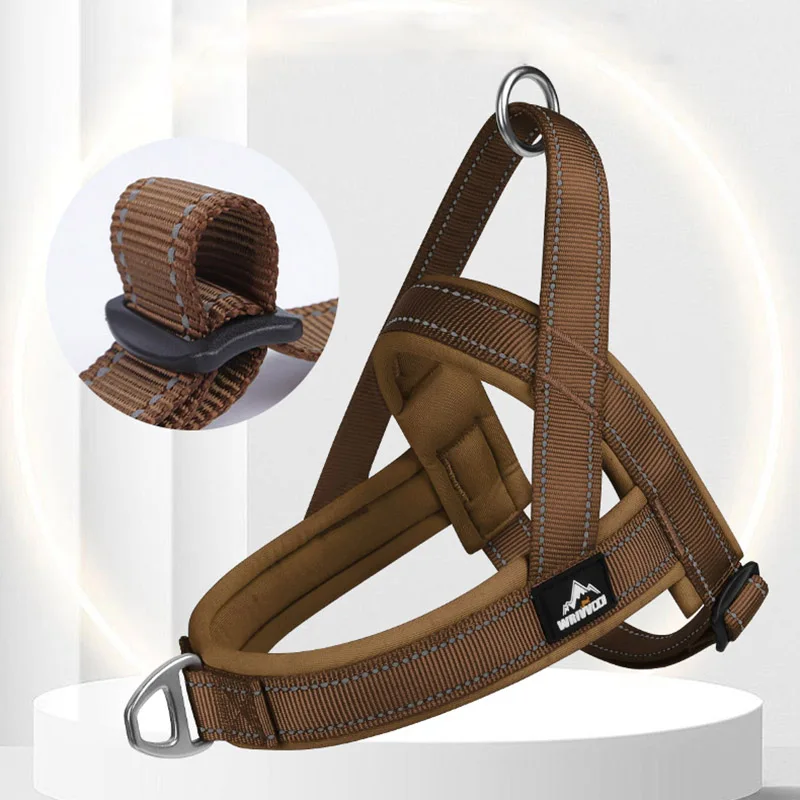 

Escape-Proof Tactical Dog Harness with Soft Padded Durable Adjustable No Pull Easy Walking Training Large Dogs Vest Arnés Perro