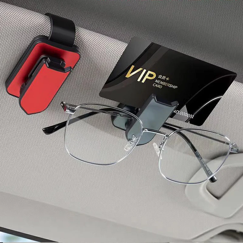 

Автомобильные солнцезащитные очки, кронштейн для солнцезащитного козырька, зажим для очков, подходит для всех моделей автомобилей, креативное хранение, многофункциональное хранилище и Organizin