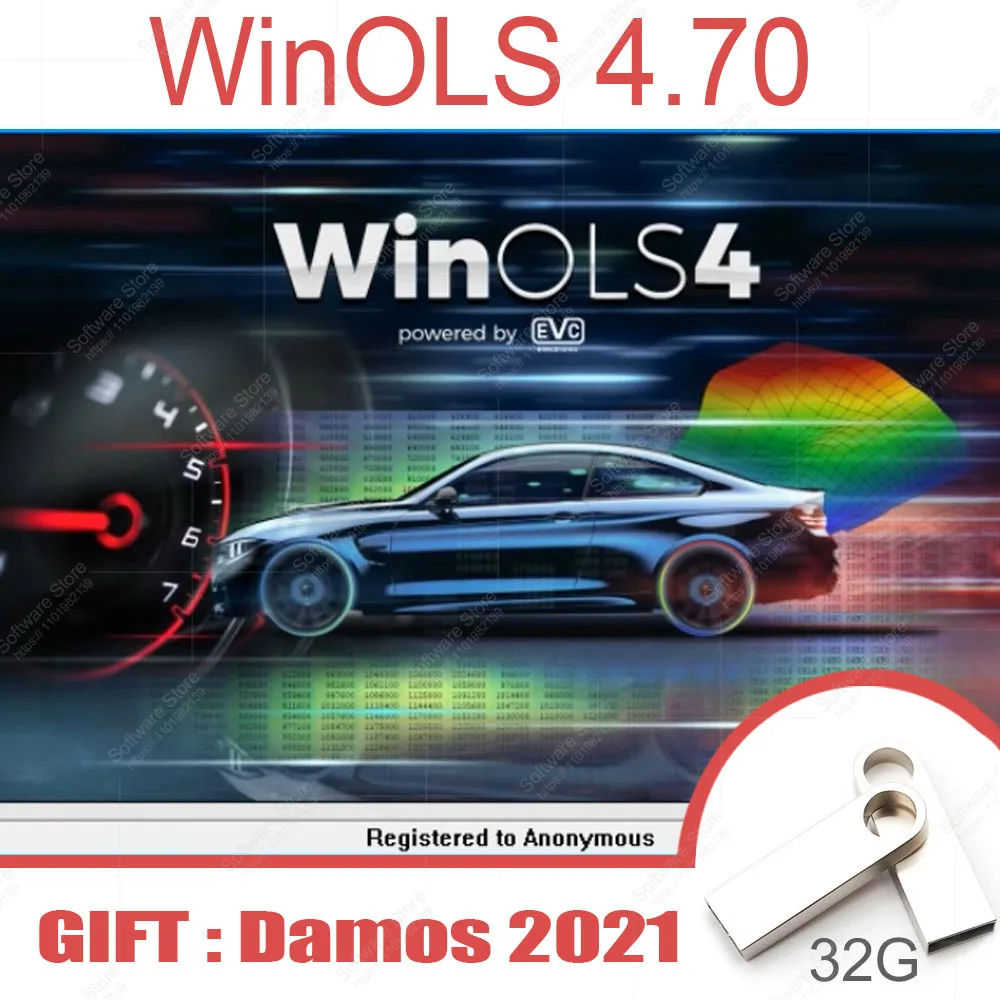 Original install WinOLS 4.7 with  crack Not VM Version Engine Control Units With gifts Damos 2021 Find Maps ECM TITANIUM 1.61