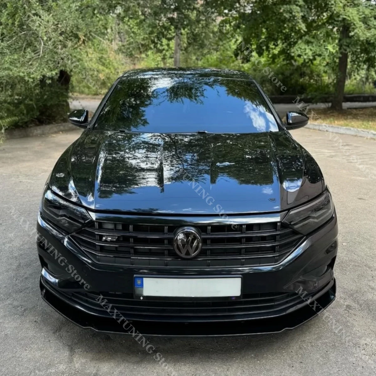 

Maxton Style Front Bumper Lip Splitter For VW Jetta MK7 A7 R-LINE SEL Highline 2019 2020 2021 2022 Spoiler Body Aero Kit Tuning
