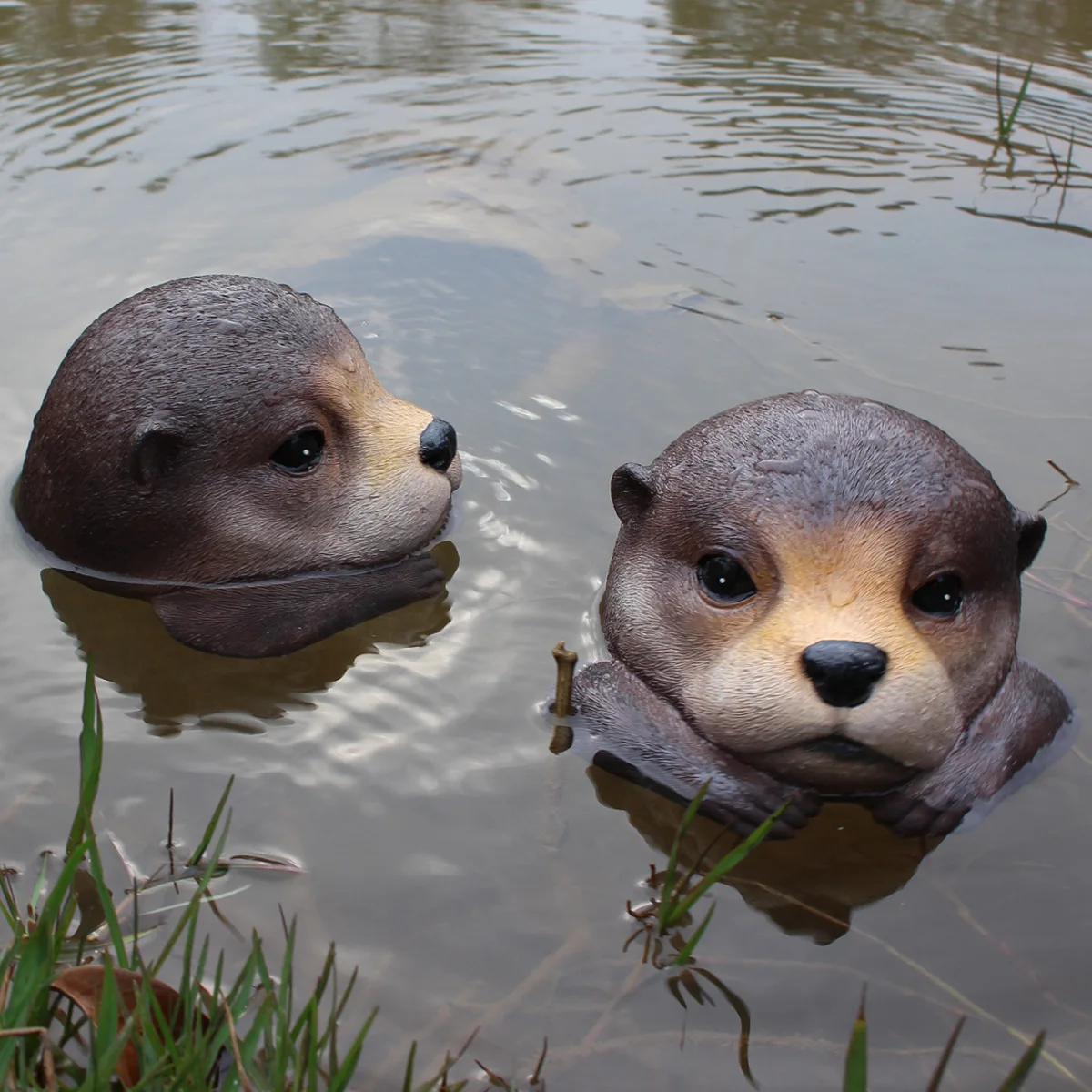 

‌Floating Otter Head Decor - Resin Pond Float for Garden‌