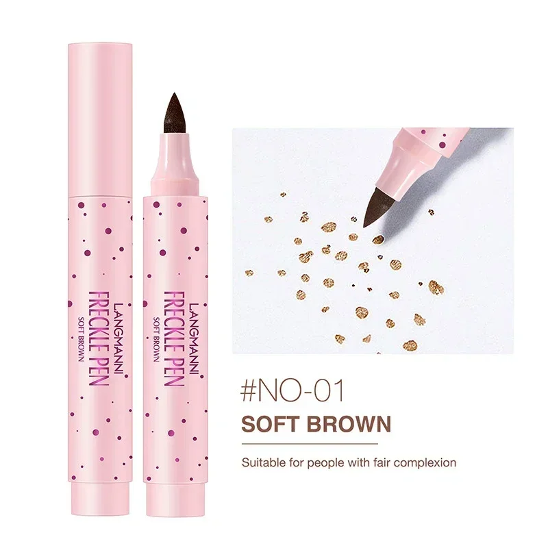 Caneta sarda realista marrom, corretivo Dot Spot Pen, impermeável, duradoura, fácil e conveniente, maquiagem de rosto cosmética, 1pc