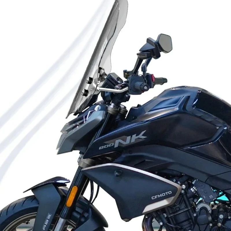 For CFMOTO 800NK/450/675 Motorcycle Windshield Increase Height Deflector Sunshade and Chest Protection Modification Accessories
