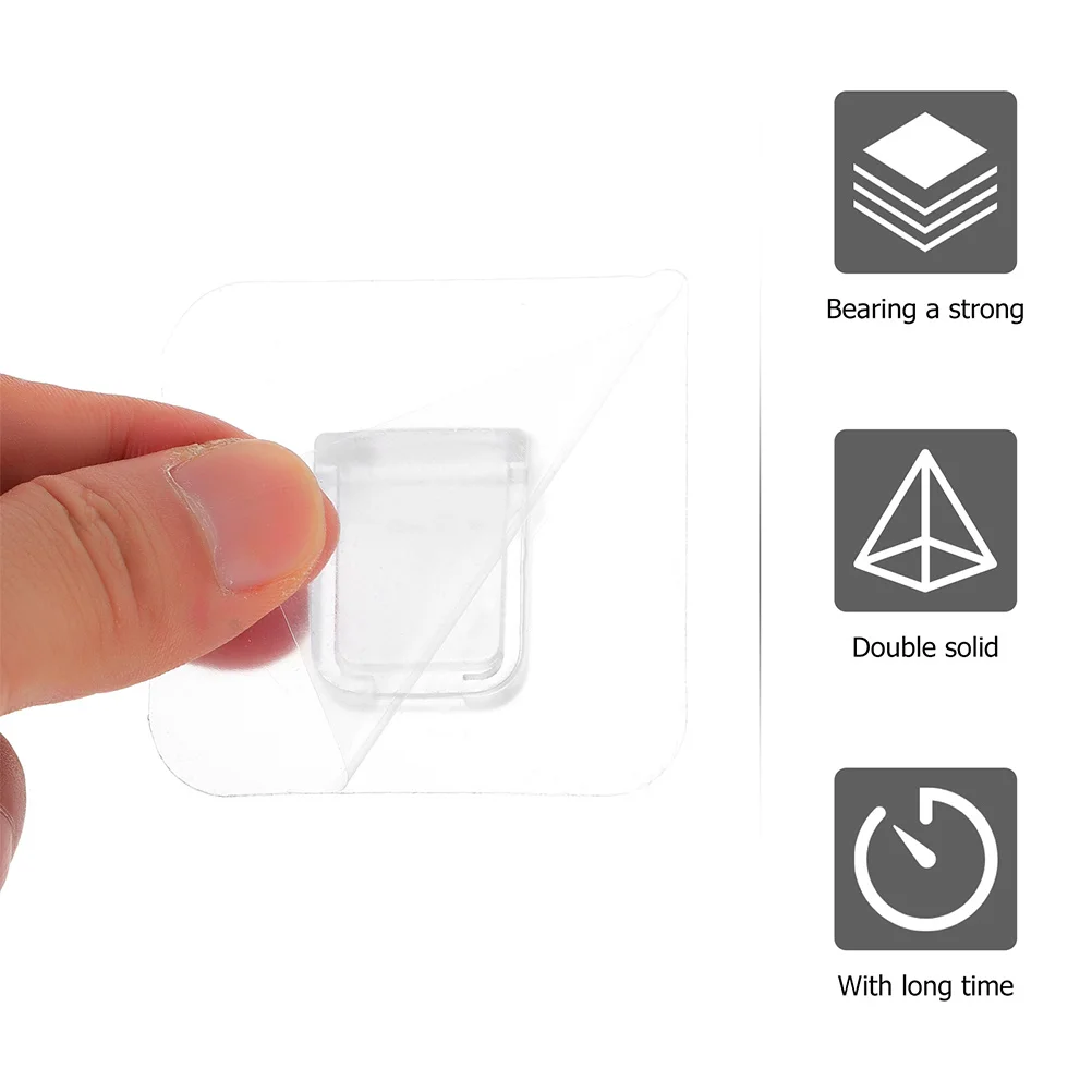 16 шт. колышки для поддержки полки, прозрачный клей, прочный, простой в использовании для мебели и решения для хранения, клейкая опора для полки