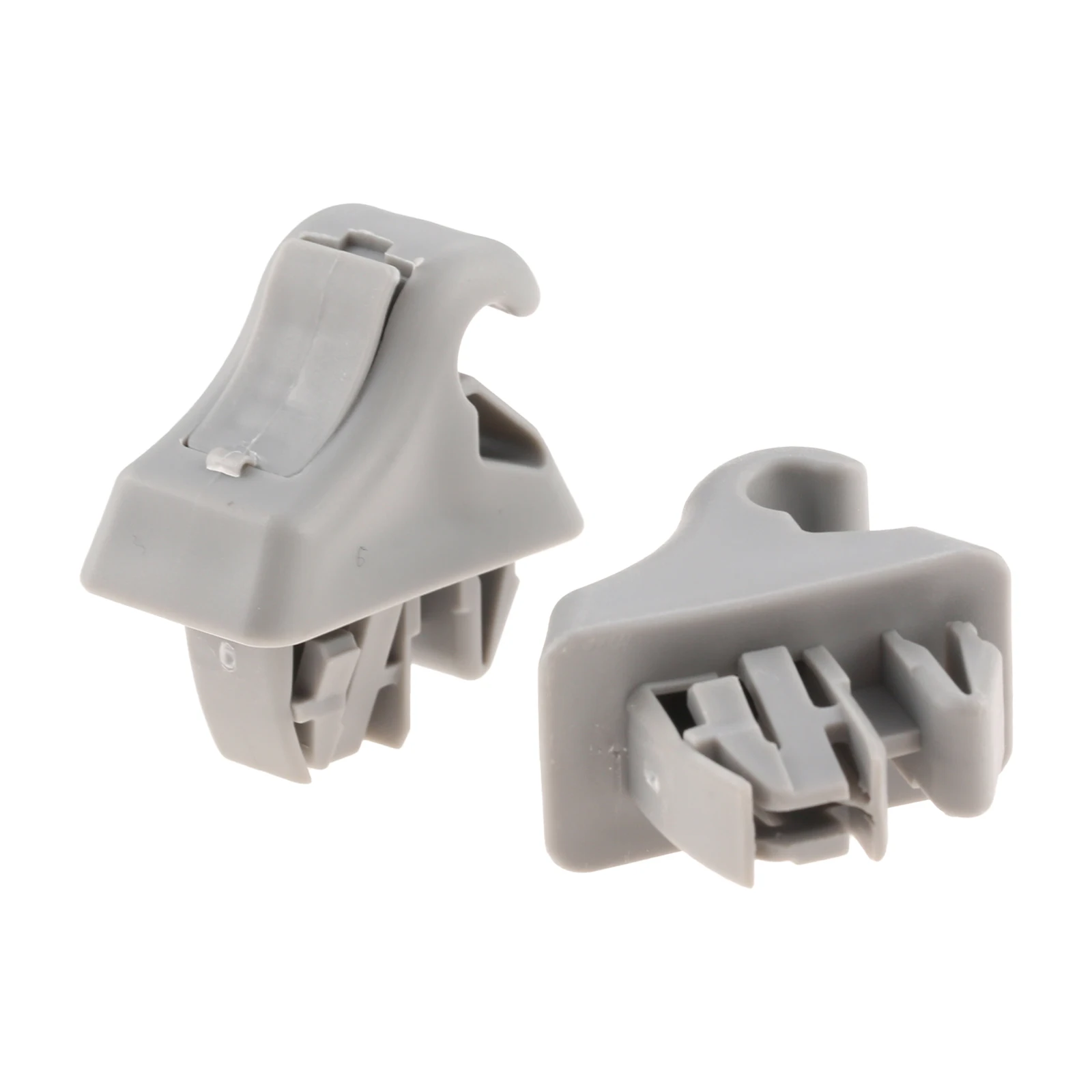 

2Pcs Beige/Grey Car Sun Visor Bracket Clips MR779704 MR779705 For Mitsubishi Pajero 2000-2006 Montero MK3 2000-2006