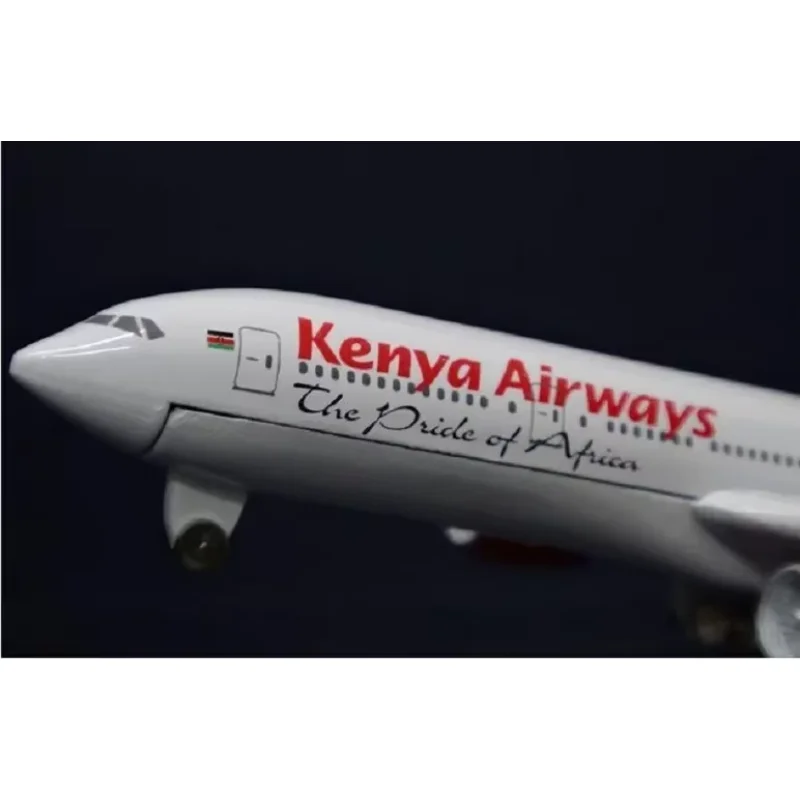 Size1:400  plane model B777 Kenya route aircraft B777 Metal simulation airplane model for kid toys Christmas gift