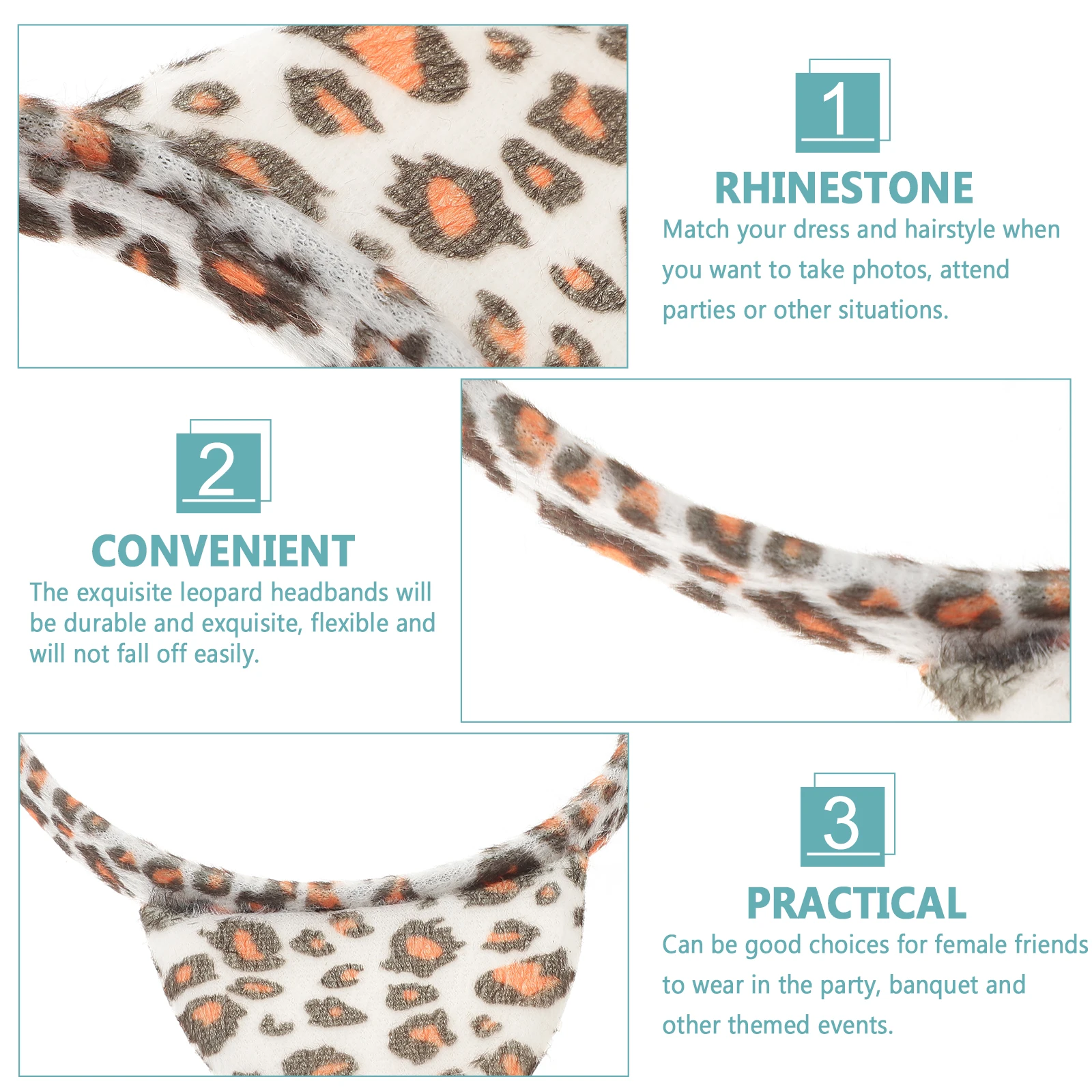 

Cat Ears Hair Leopard Headband The Animal Print Headbands for Women Women's Hairband Accessories Girls