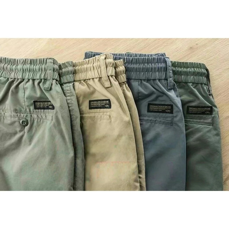 الرجال الصيف سليم صالح عارضة السراويل كبيرة الحجم القطن الخالص Waed مكبل السراويل مريحة للتنفس الشباب Sle