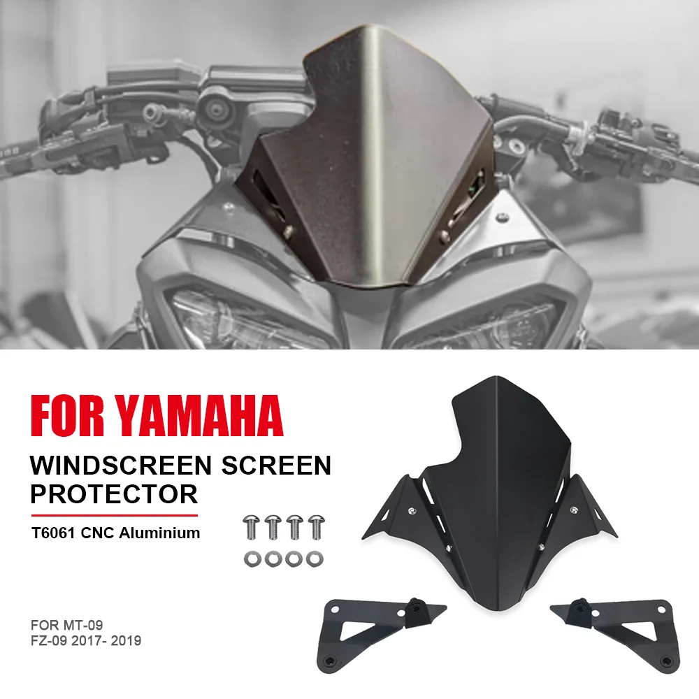 

MT-09 2017 2018 2019 Windshield Windscreen For YAMAHA MT-09 FZ-09 MT09 FZ09 MT FZ 09 Motorcycle Accessories Wind Deflectors