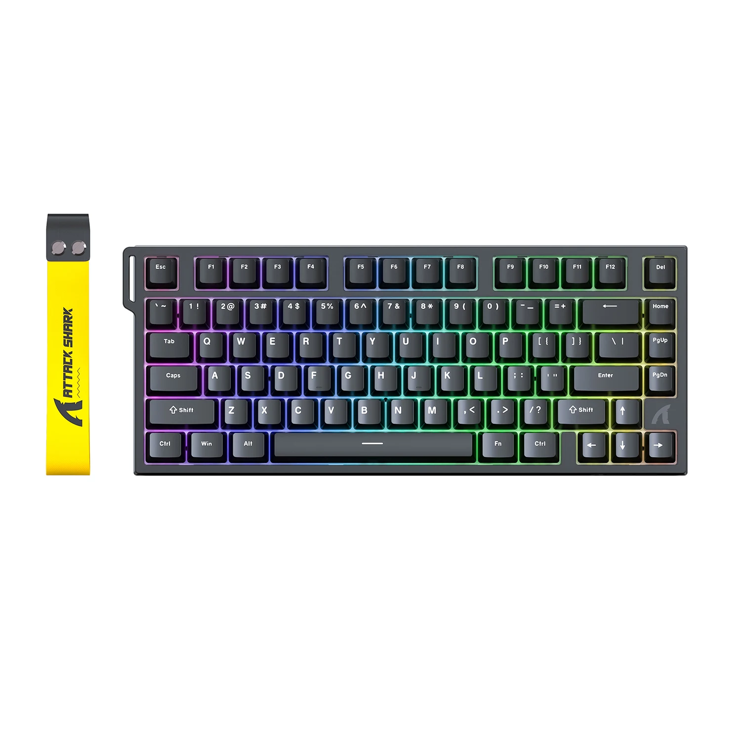 R82HE ATTACK SHARK Wired 8KHz Magnetic Keyboard with 0.005mm RT Accuracy,RGB Lighting ,Support RT/Snap Tap/DKS/MT/TGL