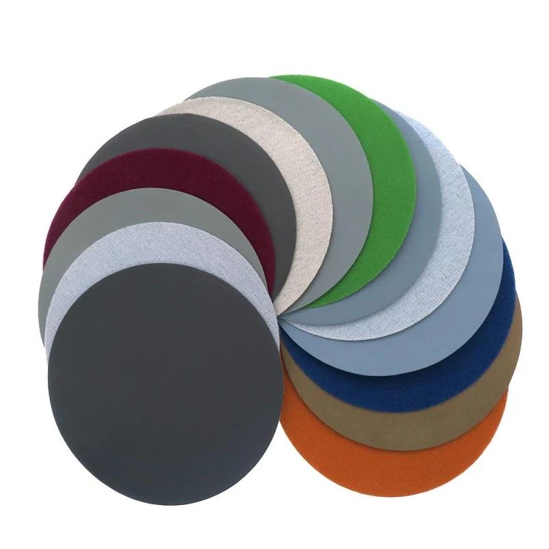 

1"(25mm) - 8"(200mm) Flocking Disc Sandpaper Mirror Grinding And Polishing Sandpaper 800 1500 2000 3000 5000 7000 10000Grit