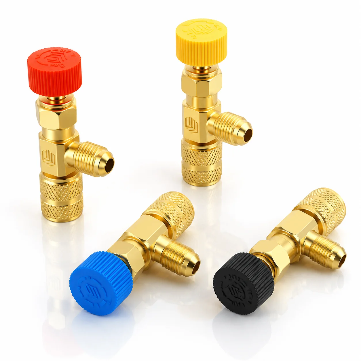 1/4PCS Air Conditioning Refrigerant Safety Valve R410A R22 1/4" Refrigeration Charging Safety Liquid Adapter Hand Tool Parts view 3