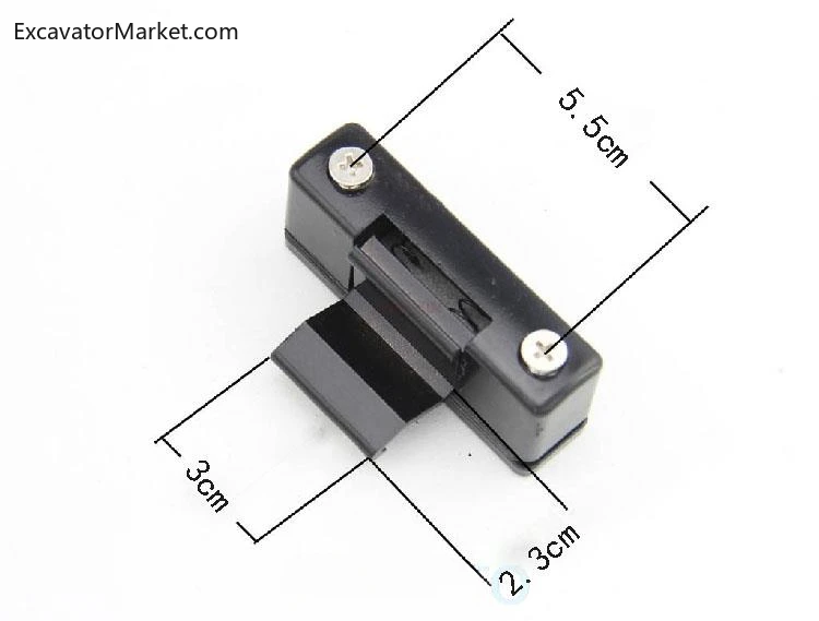 

For CATERPILLAR ECAT320B/C/D Excavator Accessories Glass buckle glass buckle Zinc alloy 5.5CM