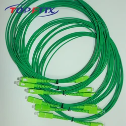 Factory Direct 100 PCS SC/APC-SC/APC SM G657A2 3.5 Meter Optic Fiber Patch Cord 1.6mm Green Cable 10PCS Per Bag Total 10 Bag