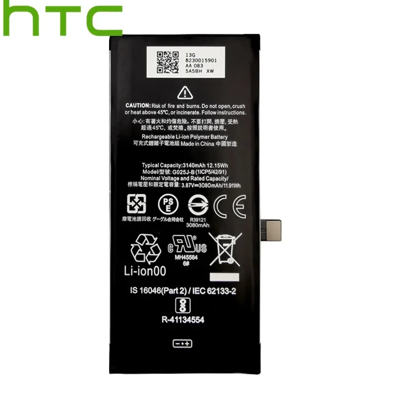 2024 High Quality 100% Original Replacement Battery G025J-B For Google Pixel 4A Pixel4A Phone Batteries Bateria 3080mAh