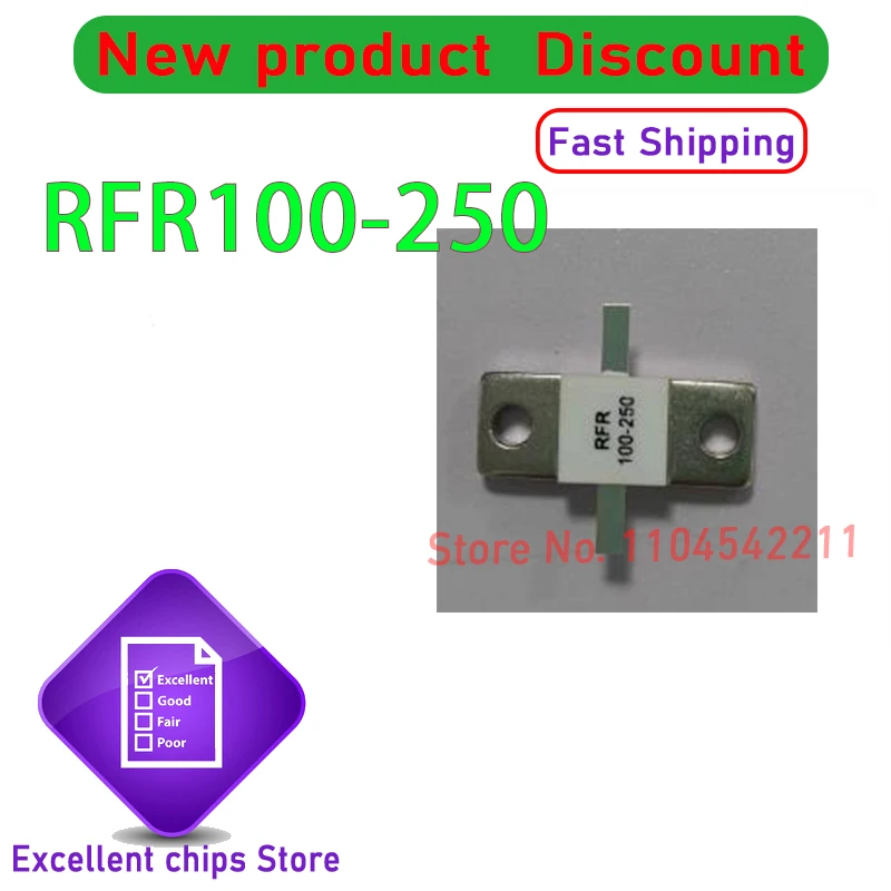 

1pcs/lot New Original RFR100-250 RFR 100-250 250 WATT 100 Ohm RESISTOR Flange MOUNT 250 WATT 100 Ohm Berilium Oksida In Stock